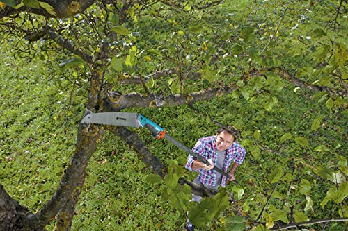 Sierra 300 PP combisystem de GARDENA: sierra para ramas, dentado trabado, longitud hoja 325 mm, antideslizante por tope en extremo del mango, cómodo manejo con componentes de plástico blando (8737-20)