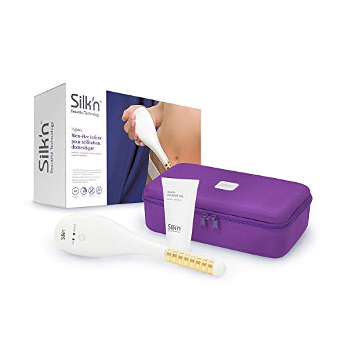 SILK'N Tightra - cuidado Íntimo para mujeres con estuche y Gel Íntimo - energía Bi-Polar HF - Sensor de calor - Apriete Externo e interno, Blanco