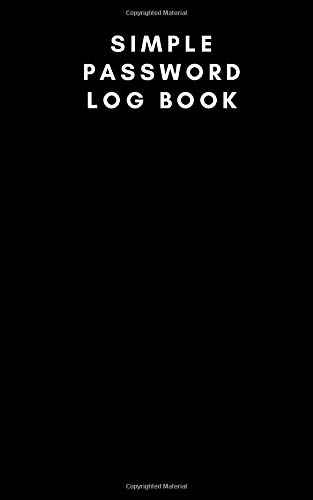 Simple Password Log Book