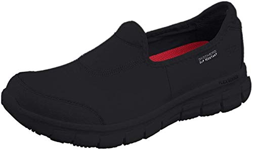 Skechers Sure Track, Zapatos de trabajo para Mujer, color Negro, 38 EU