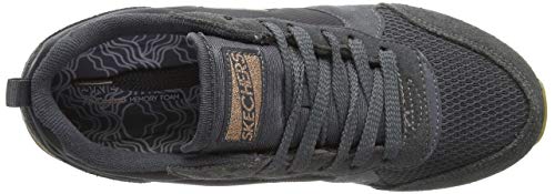 Skechers Women's RETROS-OG 85-GOLDN GURL Trainers, Grey (Charcoal Suede/Nylon/Mesh/Rose Gold Trim Ccl), 7 UK (40 EU)