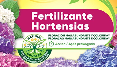 Solabiol Fertilizante 100% organico para hortensias con estimulador radicular Natural Booster, 750g