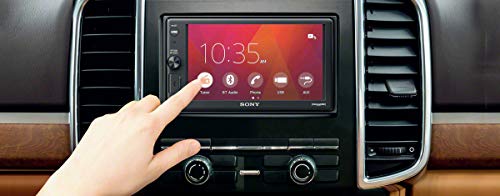 Sony XAV-AX1000 - Reproductor 2DIN para coche (Apple CarPlay, bluetooth y NFC, pantalla táctil de 6,2", control por voz, EXTRA BASS, Siri Eyes Free y potencia de 55W x 4, sonido DSO), negro