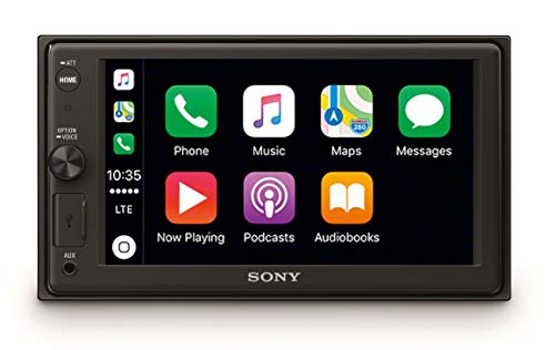 Sony XAV-AX1000 - Reproductor 2DIN para coche (Apple CarPlay, bluetooth y NFC, pantalla táctil de 6,2", control por voz, EXTRA BASS, Siri Eyes Free y potencia de 55W x 4, sonido DSO), negro