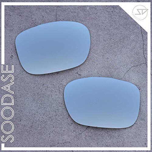 SOODASE Para Oakley TwoFace Gafas de sol Plata Lentes de repuesto polarizadas