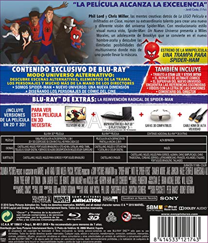 Spider-Man: Un Nuevo Universo (BD 3D + BD + BD Extras) [Blu-ray]