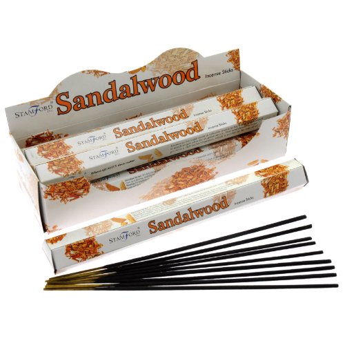 Stamford Sandalwood Incense, 20 Sticks x 6 Packs