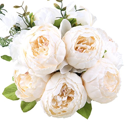 StarLifey Flores Artificiales Decoraci¨®n, Seda Ramos Boda, Humedad Ramo Flores Peonias, Ramo de Flores Naturales para la Decoraci¨®n de la Barra de la Oficina de la Casa del Banquete de Boda