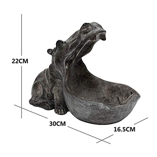 Stephen Statues & Sculptures - 3D Hippo Statue Sculpture Home Decoration Accessories Desk Storage Box Figurine Home Decor Ornament Wedding Party Decorations - by 1 PCs