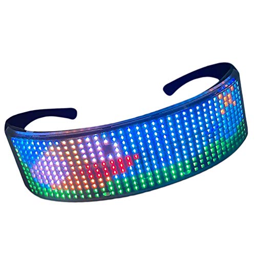 STOBOK Iluminar Anteojos Obturador Intermitente Gafas de Neón Brillantes Gafas Luminosas Led Multicolores Accesorios de Fotomatón para Barras de Cumpleaños de Navidad Favor de Fiesta