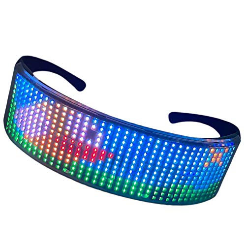 STOBOK Iluminar Anteojos Obturador Intermitente Gafas de Neón Brillantes Gafas Luminosas Led Multicolores Accesorios de Fotomatón para Barras de Cumpleaños de Navidad Favor de Fiesta