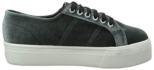 SUPERGA 2790-VELVETCHENILLEW, Zapatillas para Mujer, Nero (Black L O Ch Ne SS 405), 39 EU