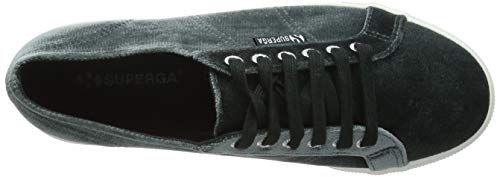 SUPERGA 2790-VELVETCHENILLEW, Zapatillas para Mujer, Nero (Black L O Ch Ne SS 405), 39 EU