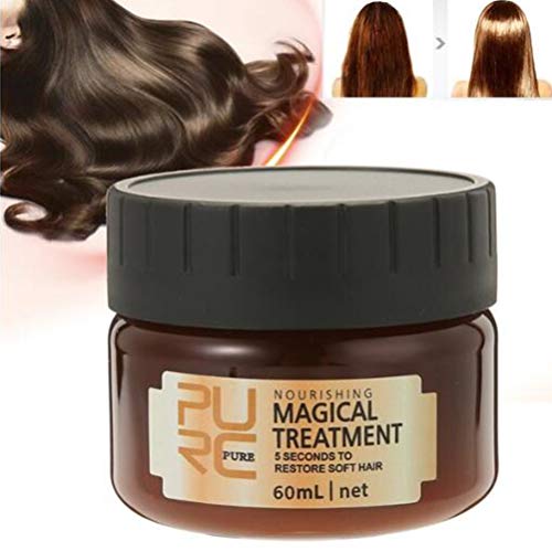 Surenhap - Acondicionador para el cabello liso durante 5 segundos para reparar la raíz del cabello, 60ml