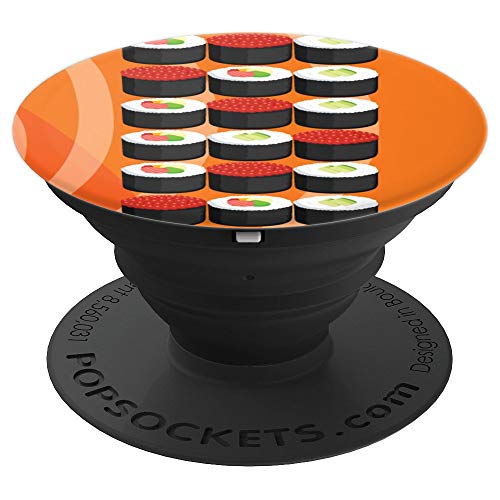 Sushi Roll Pattern Kawaii Japanese Cute Food Lover Gifts PopSockets Agarre y Soporte para Teléfonos y Tabletas