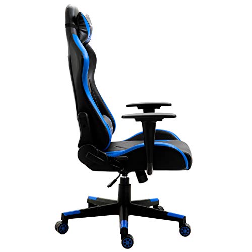 T-LoVendo TLV-RX-Blue Silla Gaming Oficina Racing Sillon Gamer Racer X Profesional Videojuegos PC