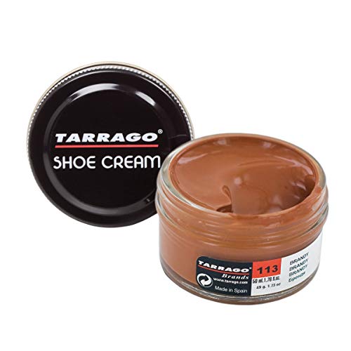 Tarrago Shoe Cream Jar 50 ml - Crema tinta para zapatos y bolsos, unisex, adulto, Rojo claro (Bright Red 102), 50 ml