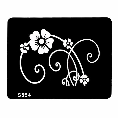 Tattoo Plantillas/Plantillas 8 + 2 pequeños Sheet para Henna Tattoo Glitter Tattoo Air Brush Tattoo Juego Mini 4