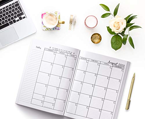 Teacher Lesson Planner: Weekly and Monthly Calendar Agenda | Academic Year - August Through July | Rose Gold Marble (2019-2020)