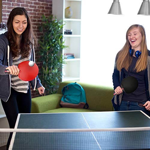 Tencoz Juego de Tenis de Mesa, Raquetas de Tenis de Mesa Profesionales 2 Raquetas de Ping Pong Alta Velocidad Juego de Tenis de Mesa para el Juego de Interior al Aire Libre