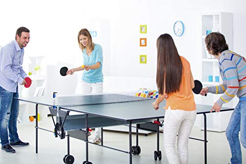 Tencoz Juego de Tenis de Mesa, Raquetas de Tenis de Mesa Profesionales 2 Raquetas de Ping Pong Alta Velocidad Juego de Tenis de Mesa para el Juego de Interior al Aire Libre