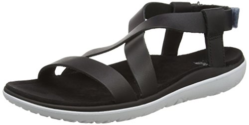 TevaTerra Livia Lux - Sandalias  Sandalias Mujer, Negro - Schwarz (black 513), 36