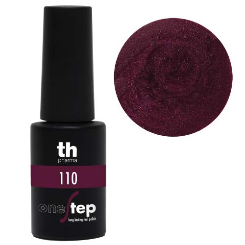 Thader Th Pharma - Esmalte de Uñas Permanente Step One/Pintauñas Permanente Brillo Infinito, Cobertura Total de Larga Duración y de Rápido Aplicado, Nº110, 6 ml