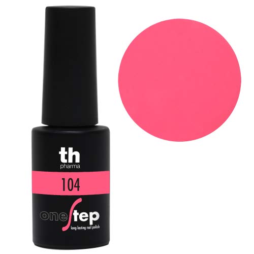 Thader Th Pharma - Esmalte de Uñas Permanente Step One/Pintauñas Permanente Brillo Infinito, Cobertura Total de Larga Duración y de Rápido Aplicado, Nº104, 6 ml