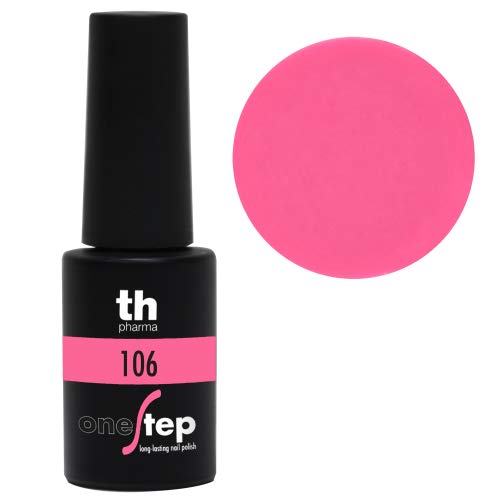 Thader Th Pharma - Esmalte de Uñas Permanente Step One/Pintauñas Permanente Brillo Infinito, Cobertura Total de Larga Duración y de Rápido Aplicado, Nº106, 6 ml