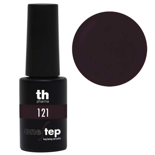 Thader Th Pharma Esmalte de Uñas Permanente Step One/Pintauñas Permanente Brillo Infinito, Cobertura Total de Larga Duración y de Rápido Aplicado, Nº121, 6 ml