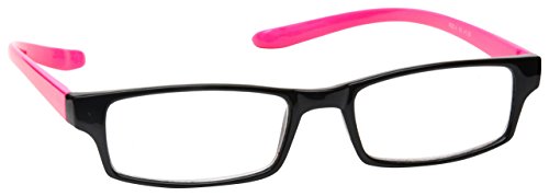 The Reading Glasses Company Gafas De Lectura Negro Neon Rosa Cuello Lectores Mujeres Señoras R20-4 +2,00 50 g