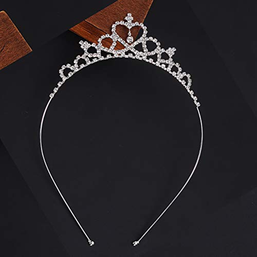 Tiara de cristal Diadema Niña Niño Nupcial Princesa Prom Crown Accesorios de fiesta Princesa Prom Crown Diadema