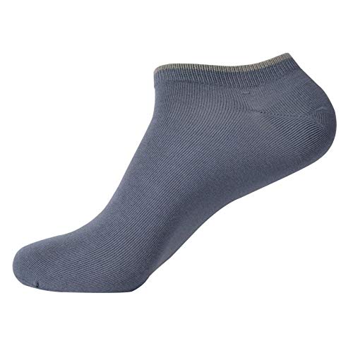 TIGERROSA Calcetines Casuales De Los Hombres Calcetines De Hombre Xl De Algodón Fino Peinado De Primavera Y Verano 4 Pares De Gris Oscuro Gran Tamaño 28-30Cm_4 Doble Carga