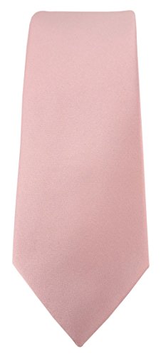 TigerTie - Corbata - Liso - para hombre Rosa. Talla única