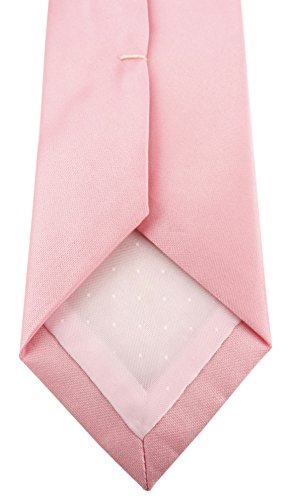 TigerTie - Corbata - Liso - para hombre Rosa. Talla única