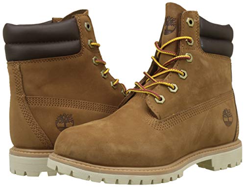 Timberland Waterville 6 Inch Basic Waterproof, Botas para Mujer, Marrón (Light Brown Nubuck 919), 37 EU