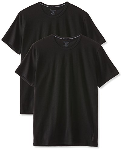 Tommy Hilfiger 2P S/S Crew Neck Camiseta, Negro (Black 001), S para Hombre