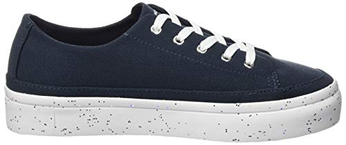 Tommy Hilfiger Glitter Flatform Trainers, Zapatillas Deportivos para Mujer, Azul (Desert Sky Dw5), 39 EU