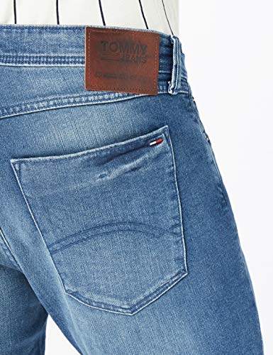 Tommy Jeans Hombre Tapered Steve Jeans, Azul (Berry Mid BLUE COMFORT 911), W28/L34