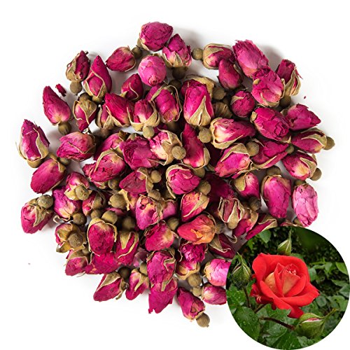 TooGet Brotes Naturales de Rosas Rojas Fragantes Pétalos de Rosa Flores Secas Al por Mayor - 115g