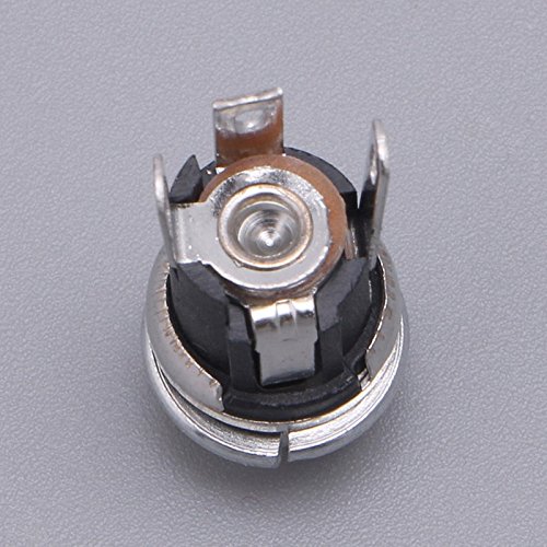 TOOGOO 10pzs Enchufe jack de fuente de alimentacion DC Conector de montaje en panel hembra 5.5x2.1mm Nuevo