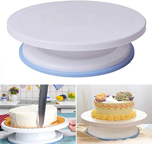 Torta Giratoria, Platos para Tarta, 301 Piezas Decoración de Pasteles Kit, Boquillas, Manga Pastelera, Espátula de Formación de Hielo, Bolso de Pastelería, Sirope de Torta, Cortador, Y Otros Kits