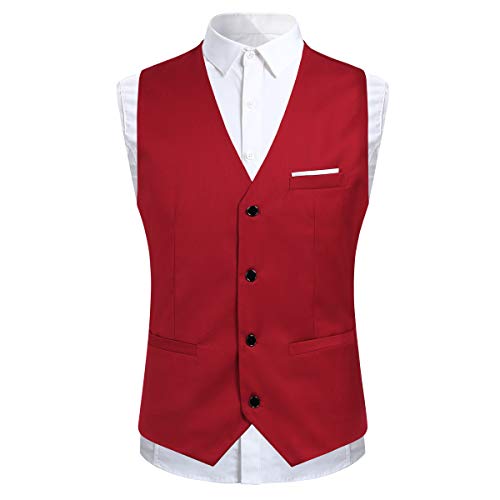 Trajes para Hombre 3 Piezas Slim Fit Boda Esmoquin Formal Un botón Cerrar Blazers Chaqueta Chaleco Pantalones