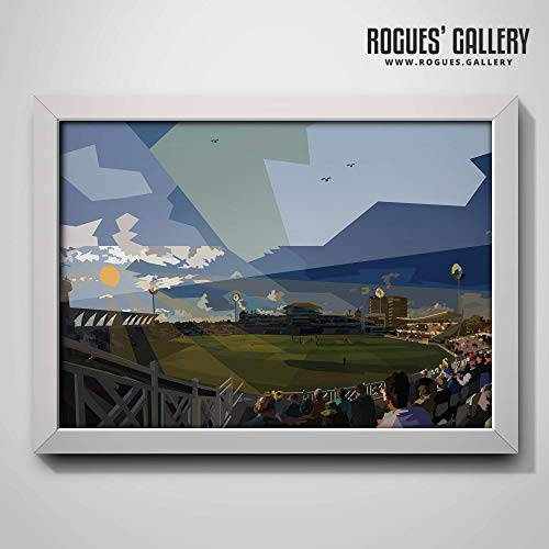 Trent Bridge Cricket Ground - Una tarde de otoño en la T20 - Impresión A3 por Rogues' Gallery