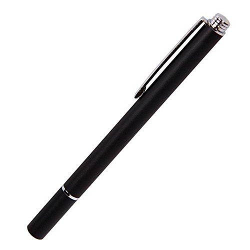 TRIXES Bolígrafo Stylus Negro de Punta Fina para Pantallas Táctiles Capacitivas de Teléfonos Inteligentes y Tabletas