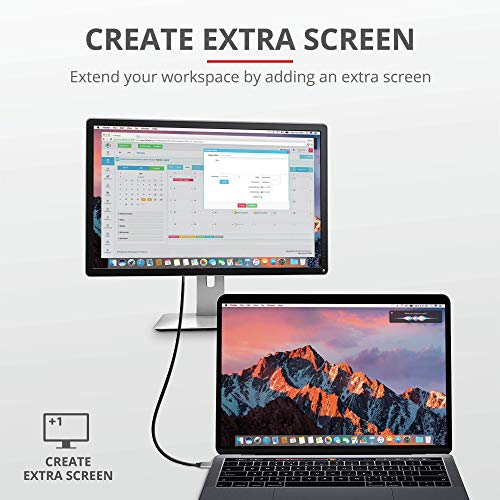 Trust Calyx Cable USB-C a HDMI, Color Negro