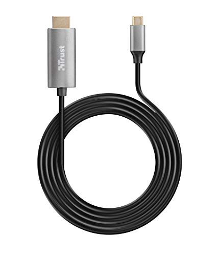 Trust Calyx Cable USB-C a HDMI, Color Negro