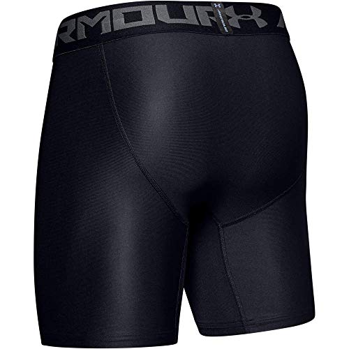 Under Armour HeatGear ARMOUR 2.0 COMP Shorts, Pantalón Corto Hombre, Negro (Black/Graphite 001), L