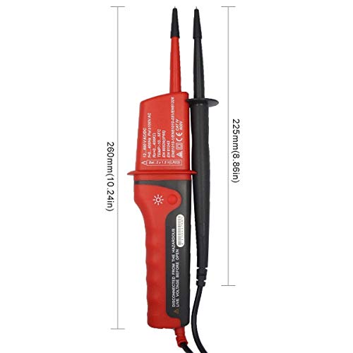 UNI-T UT15C Impermeable Digital Medidor de Voltaje 24 V ~ 690 V AC/DC Voltaje Probadores LCD Pantalla LED Detector de Continuidad Pen Meters Tester Automática Rango