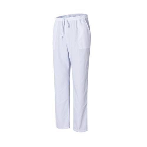 Uniformes Uno Médico Unisex con Casaca y Pantalones Sanitarios 301-501 - S, Blanco